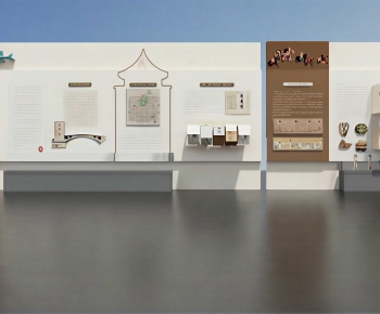 New Chinese Style Exhibition Hall-ID:696239957