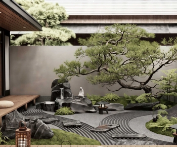 Japanese Style Courtyard/landscape-ID:391089946