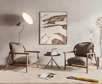 Wabi-sabi Style Lounge Chair-ID:786518102
