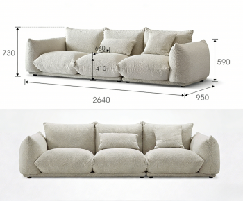 Modern Three-seat Sofa-ID:137856967