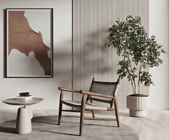 Wabi-sabi Style Lounge Chair-ID:665968899