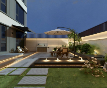Modern Courtyard/landscape-ID:695850899