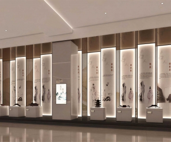 New Chinese Style Exhibition Hall-ID:354244952