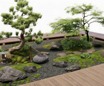 Japanese Style Courtyard/landscape-ID:713538896