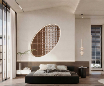 Wabi-sabi Style Bedroom-ID:993407019