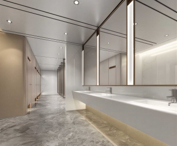 Modern Public Toilet-ID:617594967