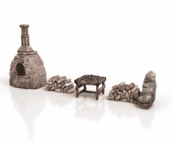 Chinese Style Fireplace-ID:281403068