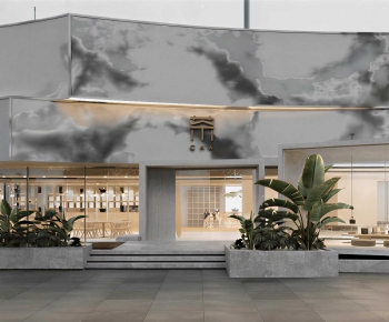 New Chinese Style Facade Element-ID:938040979