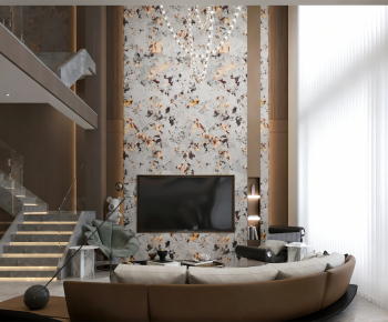 Modern A Living Room-ID:646200228