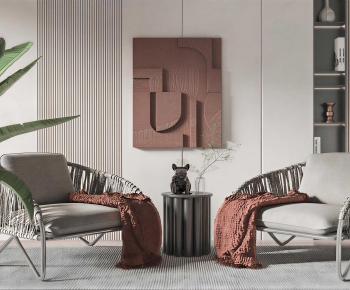 Wabi-sabi Style Lounge Chair-ID:236188894