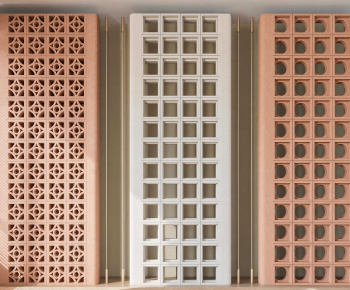 Modern Cement Brick Screen Partition-ID:853648905