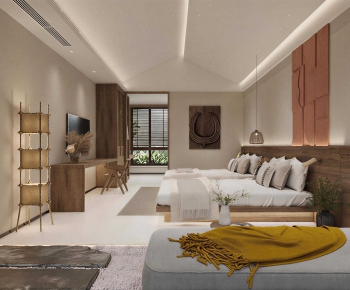 Wabi-sabi Style Guest Room-ID:809715992