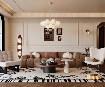 French Style A Living Room-ID:443420446