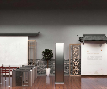 New Chinese Style Exhibition Hall-ID:429620715
