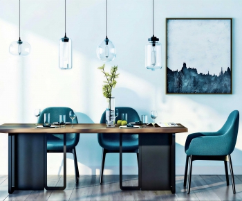 Modern Dining Table And Chairs-ID:980417017