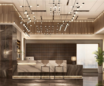 New Chinese Style Lobby Hall-ID:546839234