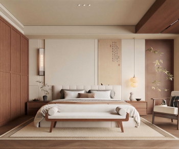 New Chinese Style Bedroom-ID:704762941