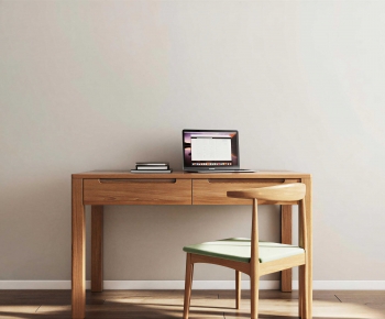 Japanese Style Computer Desk And Chair-ID:479624999