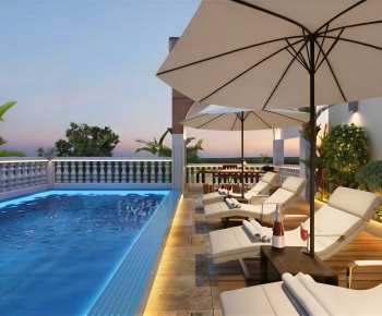 Modern Swimming Pool-ID:941049106