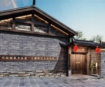Chinese Style Facade Element-ID:420336963
