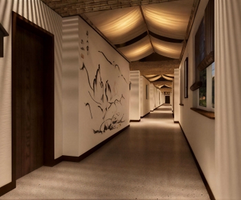 New Chinese Style Corridor-ID:894885065