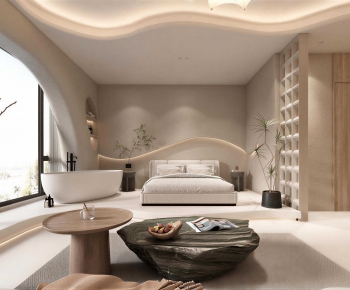Wabi-sabi Style Bedroom-ID:512449032