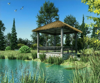 Modern Park Landscape-ID:176940928
