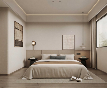 Wabi-sabi Style Bedroom-ID:778959995