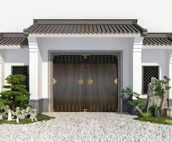 New Chinese Style Facade Element-ID:106060546