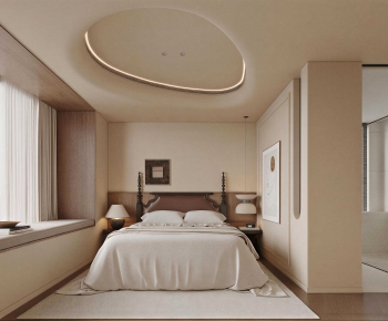 Wabi-sabi Style Bedroom-ID:283370069