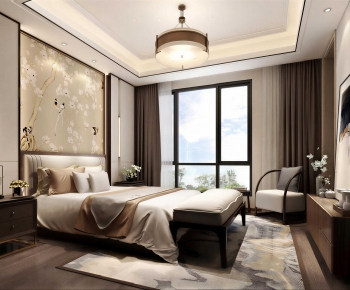 New Chinese Style Bedroom-ID:239692935