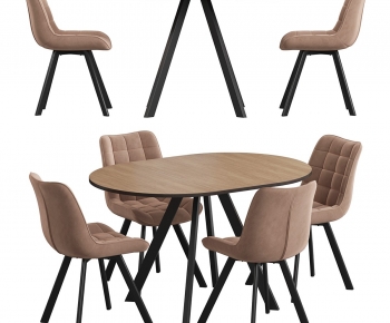 Modern Dining Table And Chairs-ID:743870746