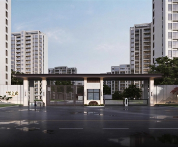 Modern Facade Element-ID:833142045