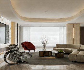 Modern A Living Room-ID:587110042