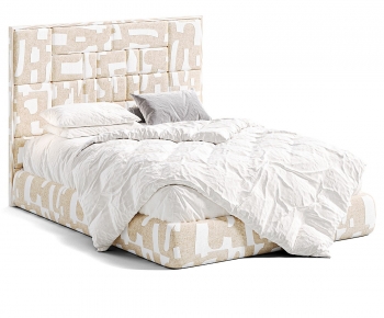 Modern Double Bed-ID:808547021