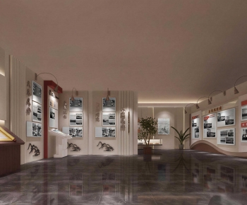 New Chinese Style Exhibition Hall-ID:375307085