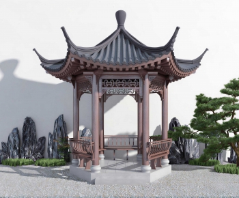 New Chinese Style Ancient Architectural Buildings-ID:306094885