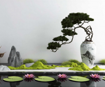 New Chinese Style Rockery Waterscape-ID:341602092
