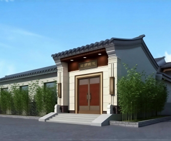 New Chinese Style Facade Element-ID:218518024
