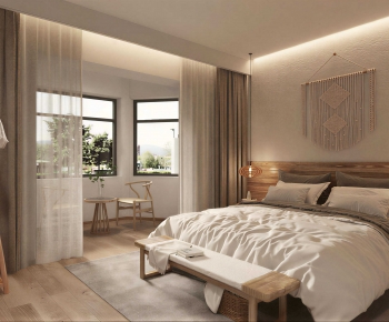 Japanese Style Bedroom-ID:829521892