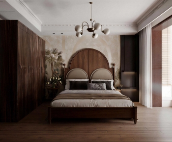 American Style Bedroom-ID:606136085