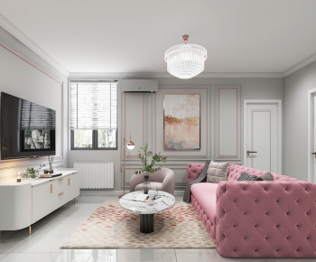 Simple European Style A Living Room-ID:818269015