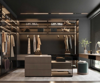 Modern Clothes Storage Area-ID:669261931