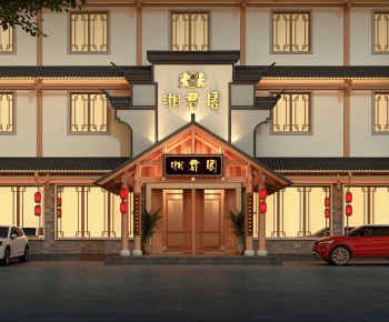 New Chinese Style Facade Element-ID:750015026