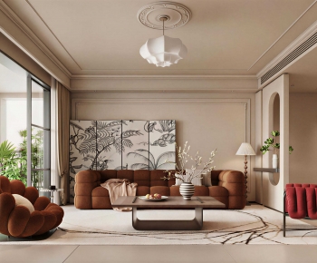 Modern A Living Room-ID:501363043