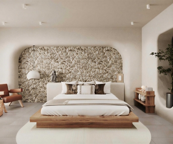 Wabi-sabi Style Bedroom-ID:979697944
