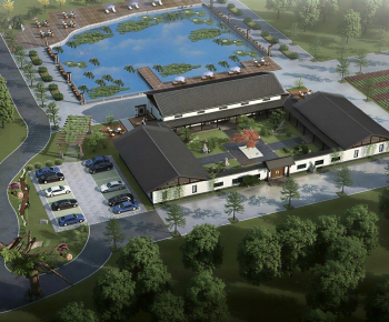 Modern Architectural Bird's-eye View Planning-ID:662852059