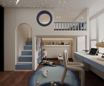 Modern Boy's Room And Son's Room-ID:879738091