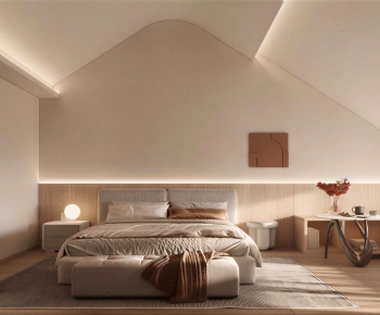 Wabi-sabi Style Bedroom-ID:623862031