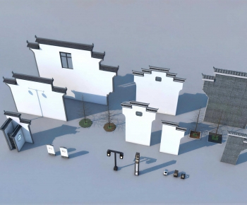 New Chinese Style Landscape Wall-ID:408907892